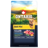 Ontario Mini Adult Lamb with Brown rice 0,75 kg